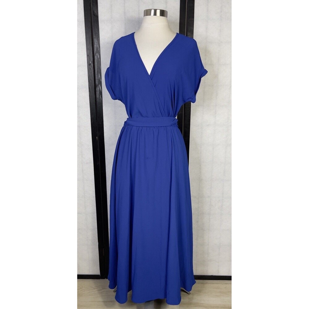 MEGHAN LOS ANGELES Jasmine Midi Belted Dress. Size: S
